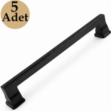 Odea Olifka Mat Siyah Çekmece Kulp 5 Adet 160 mm Modern Şık Tasarım Metal Dolap Kulbu Mobilya Aksesuarı