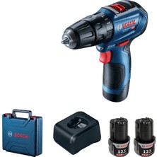 Odea Bosch Professional Gsb 12V-30 Akülü Darbeli Delme Vidalama Makinesi (12 Volt, 2 x 2,0 Ah Akü, Şarj Cihazı, Yumuşak/sert Tork: 18/30 Nm; Plastik Çanta)
