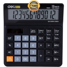 Odea Deli Hesap Makinesi 12 Digit Siyah