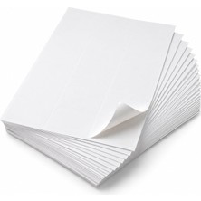 Odea Inkjet ve Laser Uyumlu Sticker Güçlü Yapışkanlı A4 Etiket Kağıdı Mat Yüzeyli 120GSM (50 Yaprak)