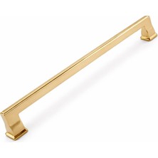 Odea Lüx Olifka Albrifin Çekmece Kulp 224 mm Modern Şık Tasarım Dayanıklı Metal Mobilya Dolap Kapak Kolu
