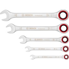 Odea Bosch Professional, Cırcırlı Anahtar Seti, Anahtar Takımı 5 Parça, 8,10,13,17,19MM, 1600A02Z3D, Mavi