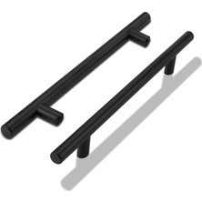 Odea 10 Adet Rosemary 192 mm Mobilya Mutfak Çekmece Dolap Kapak Kulpu Kulbu 19.2 cm Mat Siyah Metal Kulp