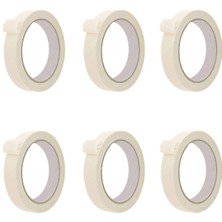 Odea Tify 6 Adet Maskeleme Bandı Boya Bandı 18MM x 25 Metre Kağıt Bant