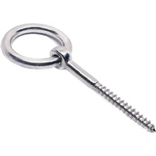 Odea BADEM10 Halkalı Metal Paslanmaz M8 Vidalı Gerdirme Sabitleme Çekme Kaldırma Tavan Kancası Asma Kit