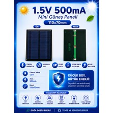 Odea 1.5V 500MA 110X70MM Güneş Paneli - Solar Panel