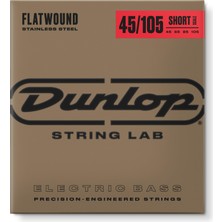 Odea Jım Dunlop Flatwound Kısa Ölçekli 45/105 Orta 4/set Bas Gitar Telleri