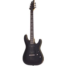 Odea Schecter Demon-6 Elektro Gitar (Aged Black Satin)