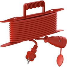 Odea Kablo Toplayıcı Organizer, 30 Metre Kapasiteli, Plastik Kablo Sarma Aparatı, 36 Cm, Taşınabilir Kablo Düzenleyici, Sabitleme Yuvalı, Pratik Kullanım, Kablo Tutucu