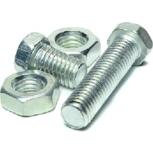 Odea Civata + Somun Takım Set Altı Köşe Başlı Galvaniz Kaplama Kalite Dın 933 8.8 Akb Altıgen Endüstriyel Otomotiv Hırdavat Civatası (5, M16X50)