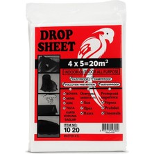Odea Proalet Hışır Örtü, 4x5 Metre, 20 M², Toz Geçirmez, Su Geçirmez, Dış Mekan Koruma Örtüsü, Boya Koruma, Bahçe, Badana, Şantiye, Zemin Koruyucu Kaplama, Branda