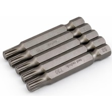 Odea T30 Bits Uç 50 mm Güçlü Tayvan Çeliği Mıknatıslı Tork Torx Manyetik 1/4" Matkap Ucu 5 cm Uzunluk