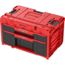 Odea Qbrick System One Drawer 2 Plus Toolbox Red UHD Takım Çantası