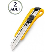 Odea Proalet Plastik Maket Bıçağı, Falçata, Kilitlenebilir, Ergonomik, Kaymaz Tutma Yüzeyi, Dayanıklı Abs Gövde, Hafif ve Taşınabilir, Askı Delikli, Profesyonel ve Hobi Kullanımı Için Uygun (2 Adet)