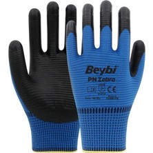 Odea Beybi Zebra Nitril Kaplı Eldiven No:10