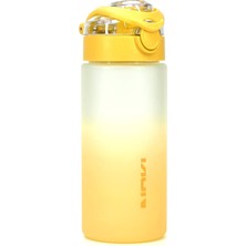 Odea Su Matarası Tritan Geniş Ağız Su Şişesi Gradyan Spor Matarası Suluğu Bpasız 500 ml Sarı 0109