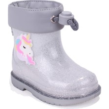 Odea Igor W10339 Bimbi Unicornio Gümüş Ortopedik Kız Çocuk Yağmur Çizme Gümüş 25 Eu