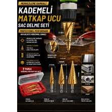 Odea Mucit Home 7 Parça Merkezleme Damgalı Kademeli Matkap Ucu Sac Delme Seti Özel Kutulu