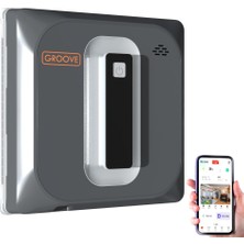 Odea Groove Akıllı Uygulama Kontrollü Cam Temizleme Silme Robotu +Yapay Zeka Desteği+Ultra Sessiz+Akıllı Sensör+4 Ultrasonik Sprey (Model F18-36)