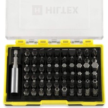 Odea Hiltex Manyetik Uzatma Adaptörlü 10060 Güvenlik Bit Seti, 61 Parça | 1/4 Inç Altıgen Şaft | Cr-V Çelik