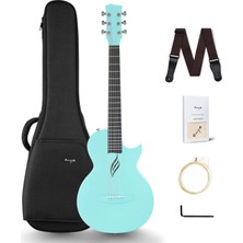 Odea Enya Nova Go Bl Mavi Renk Akustik Gitar