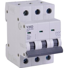 Odea Viko 4VTB-3B16 Otomatik Sigorta 4,5ka B Tipi 3 Kutup 16A