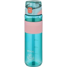 Odea Tkk 700ML Pipetsiz Taşıma Askılı Süzgeçli Kilitlenebilir Kapak Su Matarası (Turkuaz)