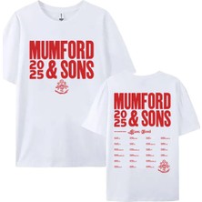Odea Tarzsokak Beyaz 2025TURU Mumford ve Sons Halk Rock Grubu Rushmere Albümü, Beyaz-91, Xl