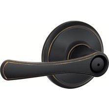 Odea Schlage F40 Vla 716 16-080 10-027 134 N N Sl Avila Yatak ve Banyo Kolu, Eskitilmiş Bronz