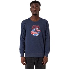 Odea Tshirthane Dragon Ball Z Anime Tao Pai Pai Express Indigo Erkek 2ip Sweatshirt P24197S5136, Xs