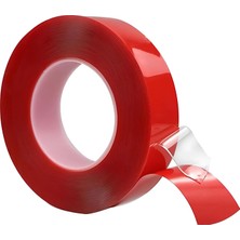 Odea Çift Taraflı Silikon Bant Montaj Bandı Şeffaf 24 mm x 2 Metre Güçlü Çok Amaçlı Yapıştırıcı 1 Adet