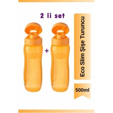 Odea Tupperware Ince Şişe 500ML Turuncu 2 Adet