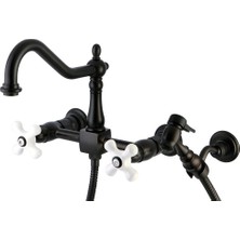 Odea Kingston Brass KS1245PXBS Miras Köprüsü Mutfak Bataryası, 8-1/2 ", Yağ Ovuşturdu Bronz