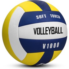 Odea Semi-Pro Voleybol Topu Lamineli Beton Zemin Softtouch Iç-Dış Mekana Uygun 8 Panel Sarı-Mavi V1000
