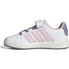Odea Adidas Grand Court Mınnıe El K Unisex Çocuk Spor Ayakkabı Düşük Bilekli (Futbol Dışı) Ftwwht/clpınk/maglıl 34