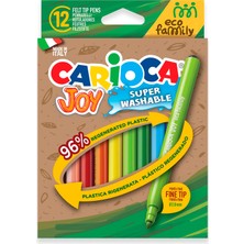 Odea Carioca Eco Famıly Joy Süper Yıkanabilir Keçeli Boya Kalemi 12'li