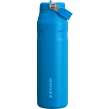 Odea Stanley Iceflow™ Aerolight™ Flip Straw 2.0 Pipetli Su Şişesi, Mavi (Azure), 1.06 Litre