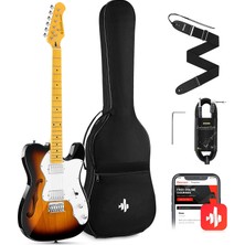 Odea Donner DJC-1000S Tl Thinline F Hole Elektro Gitar Paketi (Sunburst)