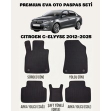 Feyza Oto Citroen C - Elysee Serisi 2012 - 2025 Arası Araca Özel Premium Eva Paspas Takımı 2 Yıl Garantili Araca Birebir Uyumlu Kalıplar