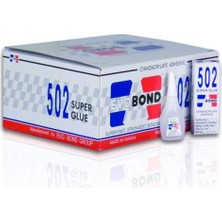 Evobond 502 Orjinal Yapıştırıcı 20 Gr 50 Adet Poşet Ambalaj ile Hızlı ve Güçlü Yapıştırma