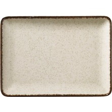 Kütahya Porselen Moderna Dikdörtgen Sunum Tabağı Tarçın 23X17CM Tekli