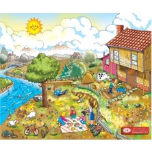Duman Eğitici Yapboz Puzzle 25X35 Farklı Resim - 2 Adet