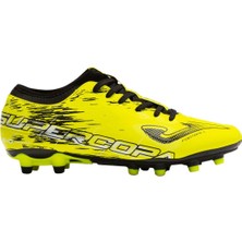 Joma Supercopa 2301 Black Lemon Fluor Erkek Krampon Firm Ground Erkek Siyah Krampon SUPW2301FG Üstün Tutuş ve Kontrol