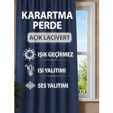 Glomar Gri Blackout Işık Geçirmez Karartma Fon Perde Pilesiz Tek Kanat Karartma Güneşlik Her Odaya Uygun