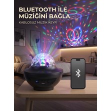 Bluetooth Rgb Parti Işığı Hoparlörlü Disko Lambası Mp3 USB ve Hafıza Kartı Destekli - Lisinya