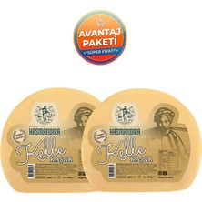 Hasmandıra Şirden Mayalı Kelle Kaşar Peyniri 400 G x 2 Adet (Tam Yağlı Doğal Kaşar)