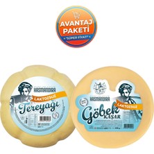 Hasmandıra Laktozsuz Set - Laktozsuz Tereyağı 400G + Laktozsuz Göbek Kaşar 400G (Şirden Mayalı)