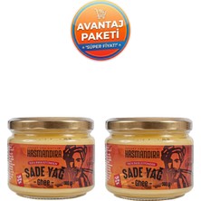 Hasmandıra %100 Inek Sütünden Sade Yağ Ghee 300 G x 2 Adet (Cam Kavanoz)