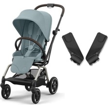 Cybex Eezy S Twist+2 360° | Stormy Blue + Ana Kucağı Adaptörü
