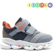 Papuç Sepeti Cayt Unisex Bebek Filelli Işıklı Hafif Rahat Spor Ayakkabı